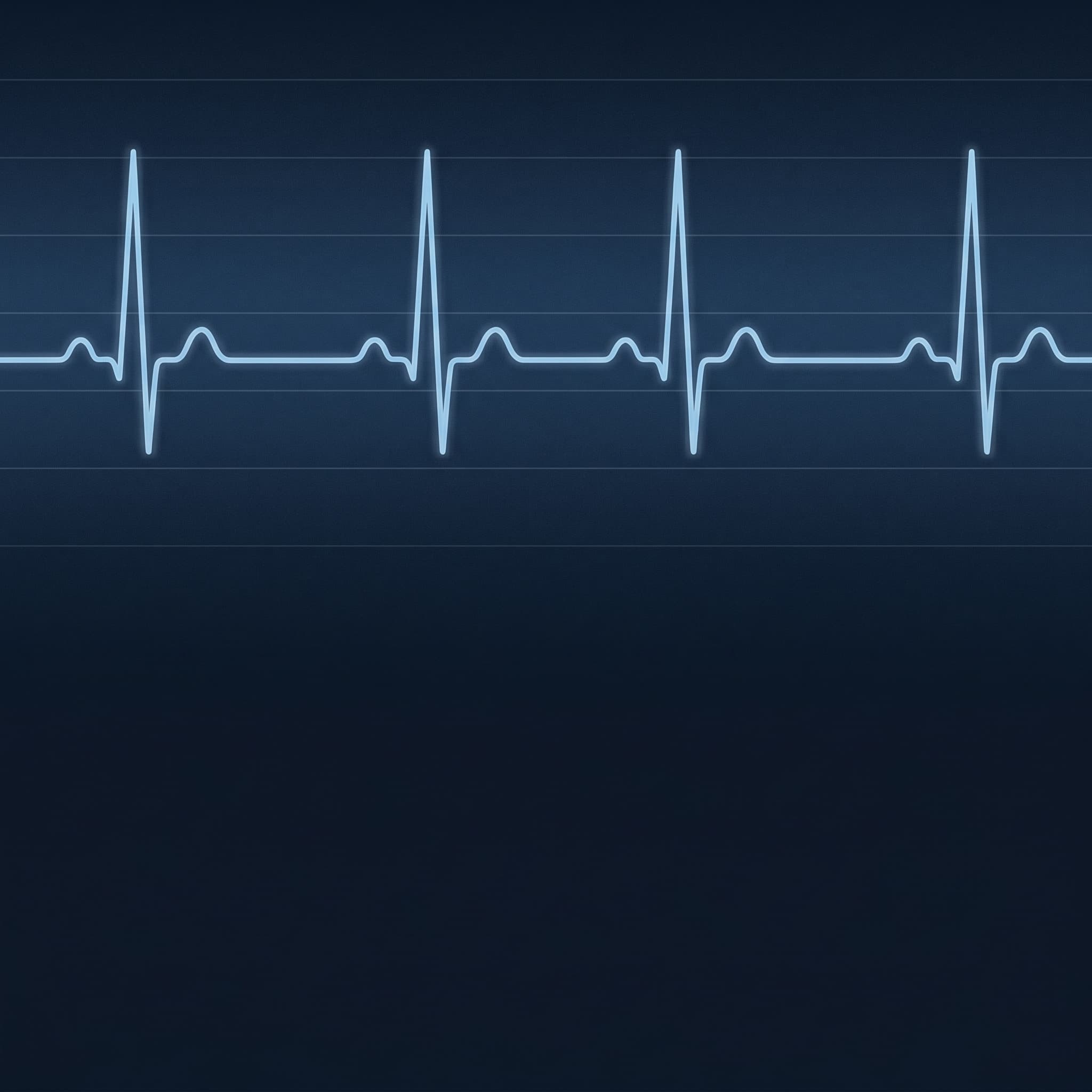 Abstract ECG line graphic representing performance tracking for gyms and fitness studios.